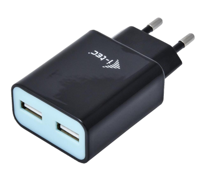 Ładowarka i akumulator I-TEC USB Power Charger 2 port 2.4A czarny 2x USB Port DC 5V/max 2.4A CHARGER2A4B